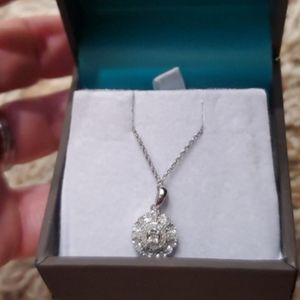 Effy diamond and sterling silver necklace.